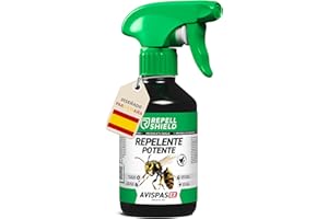 RepellShield® Spray Repelente Avispas Exterior e Interior -250ml- Ahuyentador Natural para Piscina, Jardín, Terraza, Hogar - Aceite Esencial de Citronela - Alternativa a Insecticida Avispas Exterior