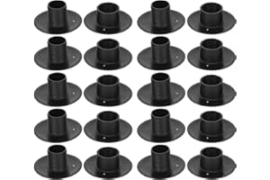 Wosune Cuscinetti per biliardino Neri, Accessori per biliardino, aste per Cuscinetti da Calcio, Ricambio per Adulti in plastica Interna ed Esterna per Libri Vecchi/rotti