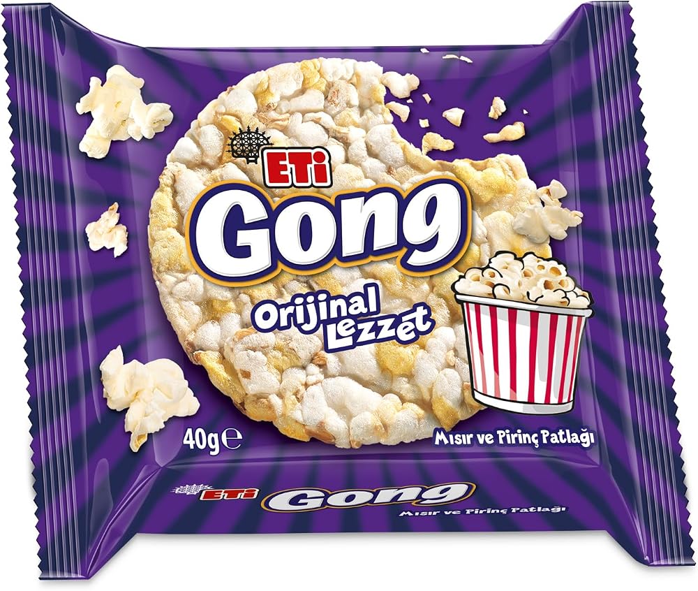 Eti Gong Orijinal Lezzet Mısır ve Pirinç Patlağı 40 g x 18 Adet