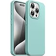 JETech Silicone Case for iPhone 15 Pro Max 6.7-Inch, Silky-Soft Touch Full-Body Protective Phone Case, Shockproof Cover (Bright Blue)