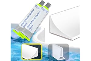 IKHAI Barrera de Agua Ducha [1-3 Metros] + Sellador Impermeable - Perfil Silicona Anti Inundaciones Flexible y Autoadhesivo - Junta Mampara Ducha - Goma Borde Plato de Ducha - Vierteaguas Mampara - 2 Metros