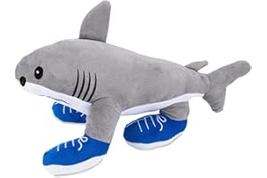 CUMNVULNT Tralalero Tralala Kuscheltier, Lustige Italian Brainrot Figur, Hai Kuscheltier mit Sneakers, Charaktere Plüschtier für Freunde und Kindergeschenke