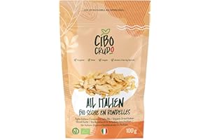 CIBO CRUDO CRUDO BIOLOGICO VEGAN Ail Rranché Cru et Biologique - 100g. Ail Italien séché au soleil - Qualité Premium. Riche en sels Minéraux Energisants et Antioxydants.