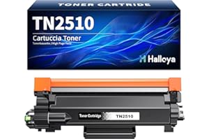 Halloya TN2510 TN2510XL Cartucho de tóner Compatible para Brother TN-2510 TN-2510XL para Brother HL-L2400DW DCP-L2620DW DCP-L2627DW MFC-L2800DW MFC-L2827DW MFC-L2835DW MFC-L2860DW (1 Negro)