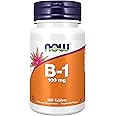 Now Foods, B-1, 100mg, 100 Vegan Tablets, Lab-Tested, Vitamin B1, Thiamine, Gluten Free, Soy Free, Vegetarian