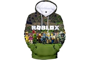 MINIDORA 3D Sweat à Capuche Polaire pour Garçon Pull Manches Longues Veste