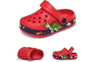 HITOPTEU Unisex Zoccoli Sabot Bambini Carino Sabot Ciabatte Dinosauro Sandali da Spiaggia Estivi Ciabatte da Giardino Muli Scarpe da Piscina Ragazzi Ragazze