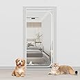 Cat Screen Door Partition Mesh Cat Door Screen with Zipper, Heavy Duty Pets Proof Screen Door Prevent Dogs Cats Running Out from Home, 80 x 200cm