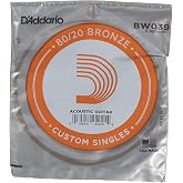 Daddario Bw039 Akustik Tek Tel, 80/20 Bronze Wound, 039, (La) Pak