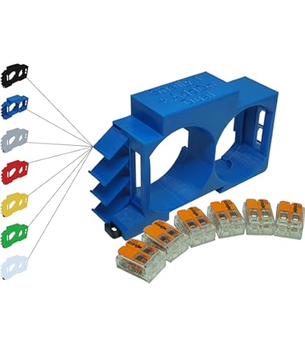 Supporto Triplo Per Shelly-MINI Su Guida DIN 35 Mm - Bracket In PETG Per Elettronica - Foto 4