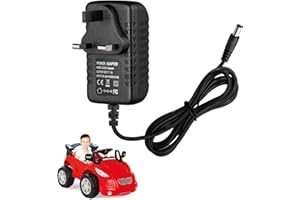NANGILO 12v Charger For Ride On Car, 12v 1000MA Power Supply, Toy Car Charger, Ride On Toys C harger for Kids Electric Ride on C ar SUV Motorcycle ATV Ride Ons Accessories, Sports C ar, Quad Bike Jeeps
