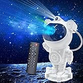 Coverzone Astronot Projekt&ouml;r Bluetooth Bağlantılı ve Uzaktan Kumandalı Ambians Gece Lambası Uzay Efektli Galaksi ve Yıldız Ya