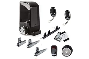 AUTOMATISMOS Y DOMOTICA Kit completo Motorline Bravo 500 motor corredera profesional para automatizar puertas y cancelas correderas de hasta 500 kg de peso, con accesorios de calidad profesional y manual en español.