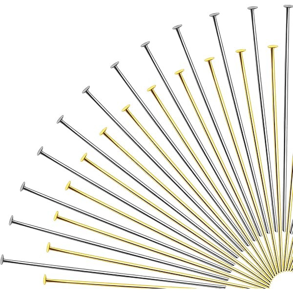 Tiges Clous Pour Bijoux – 200 Pièces Acier Inoxydable, Tête Plate – Diamètre 0,7 Mm, Longueurs 20/30 Mm – DIY Perles