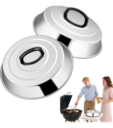 Coperchio Per Alimenti In Acciaio Inossidabile, Cupola Per Bistecche E Barbecue, 32x32 Cm, Con Maniglia