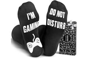 PARIGO Funny Novelty Gifts Gaming Socks - Christmas Stocking Fillers for Teenage Boys Girls Presents for Men Women Mens Gifts Funny Socks Novelty Gamer Birthday Valentines Secret Santa Gifts for Him
