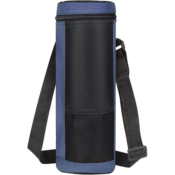Porte-Bouteille Néoprène Avec Sangle - Isotherme 1h - Pour Bouteille 1L Rando & Sport
