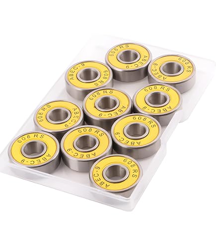 Roulements Pour Skate Et Longboard - Précision 8 Mm, Joints Caoutchouc, Graisse Nanocéramique - 8