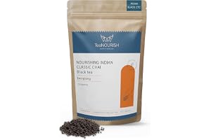 TeaNOURISH Närande indisk klassisk chai – svart te | fyllig, fet Assam CTC-te | Blandad med blad