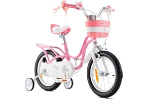 RoyalBaby bicicletta per bambino ragazze Little Swan 12 14 16 18 pollici bicicletta bambini con le ruote bicicletta per bambini