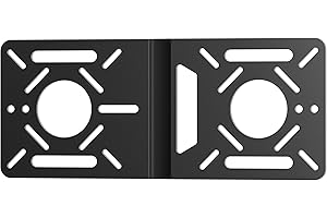 Fasgear Aluminiowy adapter VESA do mini PC i uchwyt do monitora Intel NUC, płytka adaptera z otworami 100 x 100 mm i 75 x 75 mm