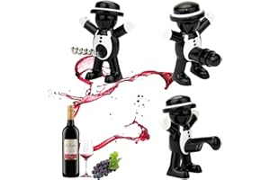 SUNSHINE SMILE 3 abridores de botellas de Apribottiglie de hombre rojo, abridor de botellas de vino, abridor de botellas de cerveza, abrebotellas de vino, juego de tapón, regalo divertido, abridor de botellas