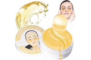 NALIKOSTY 60 Pezzi Patch Occhi, Maschere per Gli Occhi al Collagene in per Idratare, Eliminare le Occhiaie, Ridurre le Linee Sottili, le Rughe, le Borse e le Borse Degli Occhi