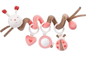 Fehn Abeille 068313 Spirale d’éveil abeille Spirale textile à attraper et toucher Pour bébés et jeunes enfants à partir de 0 mois Dimensions : 30 cm