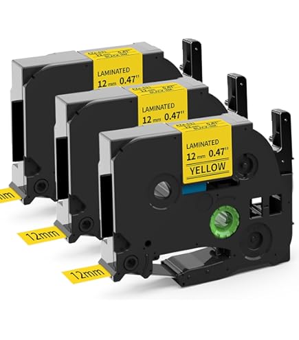 Tzs131 Tape Nastro Brother TZe-231 - 5x Nastri Adesivi 12mm Per P-Touch, 8m, Multicolore Brother P Touch 1000 - Foto 2