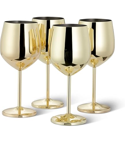 Verre à Vin En Acier Inoxydable Incassable En Verre De Tasse De Verres