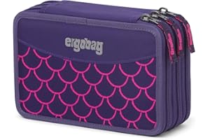 ergobag Maxi-Mäppchen Set 40-Teilig, Lyra Bunt- und Filzstifte, Kleingeld Fach, Lineal, Schere