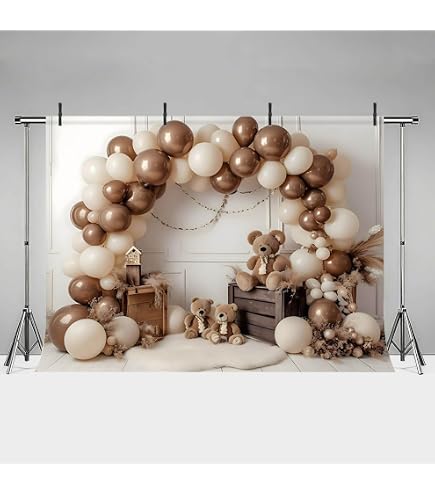 Avezano Boho-Regenbogen Fotohintergrund – 2,1 X 1,5 M Vinyl Für Babyparty & Deko