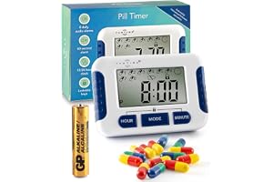 TabTimer, Elektronisk Pillerpåminnelse med 8 Larm per Dag, Viktigt för Parkinsons Patienter