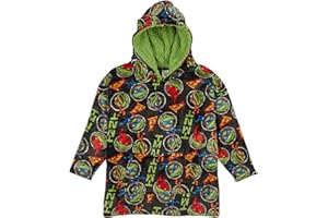 Teenage Mutant Ninja Turtles Hoodie For Kids | Boys Oversized Hoodie Soft Fleece Blanket | Sherpa Hood Lining | Gift For Boys | One Size Fits All Age 4-10 Years