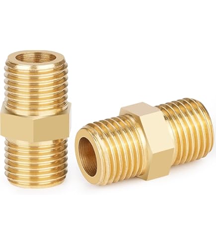 Riduttori In Ottone G1/2 Maschio A G1/4 Femmina - 6 Pezzi Per Tubazioni Acqua E Gas - Foto 3