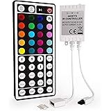 SHINELINE Led Streifen Fernbedienung ersatz,44-Tasten IR Remote Control mit Controller for RGB LED Strip(1 to 1 controller)