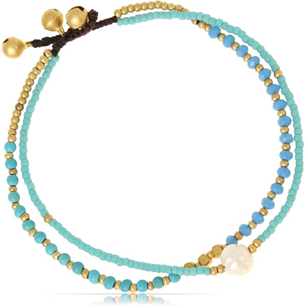Made by Nami Set 3 Cavigliere Donna Tessuto Impermeabile Regolabile Boho Festival Spiaggia