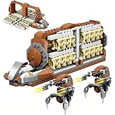 Space Combat Clone Soldier Series | Attack Carrier with 32 Clone Soldiers and 2 Droid Robots | Scalable Interactive Transport