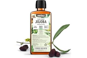 PLANÈTE AU NATUREL Aceite Vegetal de Jojoba Orgánico 250 ml - Piel, Cabello, Uñas, Barba - 100% Puro, Natural y Prensado en Frío