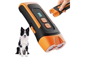 QEWEUUIE 2025 Bark Shield Anti Barking Device for Dogs,2 Modes ultrasonic dog barking device,40FT dog barking deterrent devices Indoor Outdoor Rechargeable For Small Medium Large Dogs Garden home application