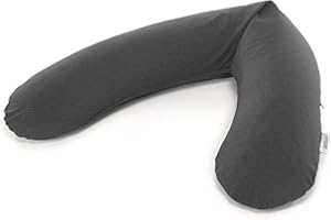 Theraline Cuscino originale per gravidanza e allattamento, imbottitura in microsfere sottili, fodera esterna in bambù, 190 cm