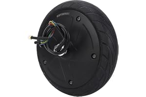 MechKit Pneu de Roue de Moteur de Moyeu de Trottinette Électrique pour Ninebot ES1 ES2 ES3 ES4, 36V 350W Moteur d'Entraînement de Roue Avant de Scooter Électrique