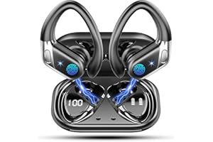 CHALVH Wireless Earbuds, Bluetooth 5.4 Headphones Sports, 50 Hours Long Battery Life, Dual LED Display, 1.5 Hours Fast Charging, IP7 Waterproof, CVC 8.0 Noise Cancelling Wireless Earphones with Microphone