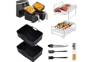 Ninja Foodi Accessoires de friteuse à air chaud 2024 AF500EU, accessoires pour friteuse Ninja Foodi Dual, AF400EU, AF300EU, m