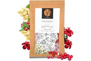 OYA DRINK CREATIONS OYA - Préparation pour Rhum Arrangé de Dégustation SCARLET MOON - Hibiscus Canneberge Mûre blanche (pour 70cl de rhum)