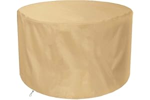WZDD Housse pour Table De Jardin 120x75cm, Housse De Protection Salon De Jardin Ronde, Bache Table Jardin Tissu Oxford 420D, Résistant Au Vent Imperméable Couverture De Protection