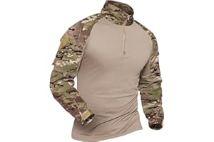 ‎XKTTAC XKTTAC Combat Shirt mit 2-4 Taschen Herren Militär Ausrüstung Security Kleidung Outdoor Polizei Hemd Bundeswehr Pullover Paintball Airsoft Multicam Flecktarn Tactical