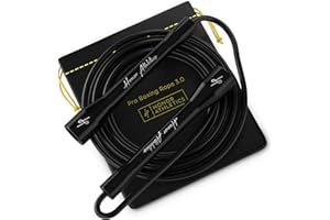 Honor Athletics | Corda da Boxe Professionale 3.0 | Corda per Saltare da 5,3mm Regolabile per Interno/Esterno per la Boxe | Corda per Saltare per Uomini, Donne e Pugili