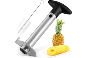 SHOWVIGOR Taglia Ananas, Sbuccia Ananas, Strumento per la Casa, Cucina, con Lama Affilata per Anelli di Frutta a Dadini