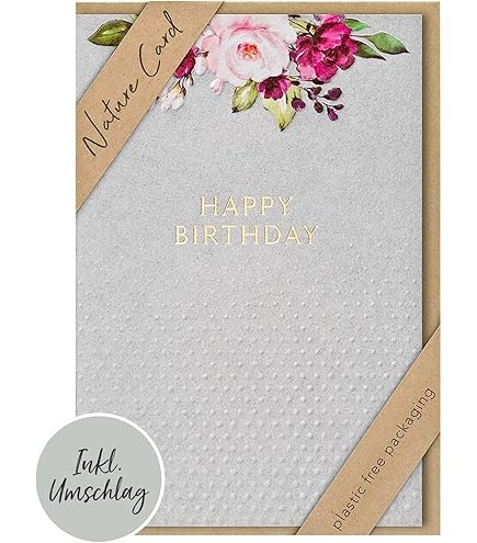 Edition Seidel Biglietto Di Auguri Di Compleanno Con Busta, Biglietto Di Auguri Di Compleanno Happy Birthday Mann Frau Love Of My Life Heart (G3709 SW025